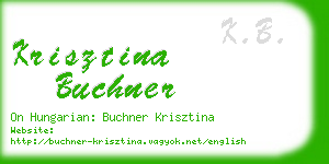 krisztina buchner business card